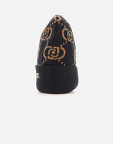 Berretto in monogram jacquard 2F5005M0300 09N37 LIU-JO