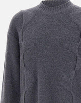 Maglia "Cropped Spiral Knit" M07063 DGY05 HELIOT EMIL