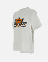 T-shirt "Gots happy tiger" in cotone FF55TS5264SI 02 KENZO PARIS