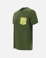 "T-shirt with printed pocket" T35103 37 SUN68