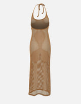 "Holistic mesh long dress" 225JRO625JS0119 1121 COURREGES
