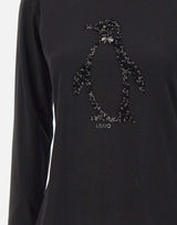Maglia in cotone MF5519JS923 P9142 LIU-JO