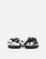 "Sequin-embellished slides" 22AHH0094EMB009 P040 RABANNE