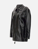 "Oversized vinyl jkt" 425CBL322VY0014 BLACK COURREGES