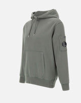 "Brushed and Emerized Diagonal Fleece Hooded Sweatshirt" 19CMSS719A 006372R921 C.P. COMPANY