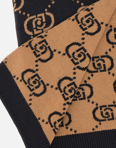 Sciarpa in monogram jacquard 2F5004M0300 09N37 LIU-JO