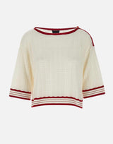Maglia in cashmere, viscosa e cotone CA5292MS52G C3650 LIU-JO