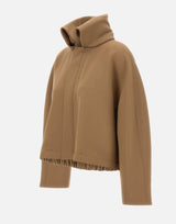 "Oversized Roll Neck Bomber Jacket" 1425WJK006837A DKCAMEL VICTORIA BECKHAM