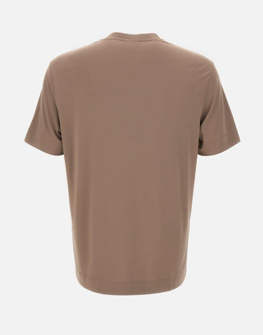 T-shirt in seta e modal EM002996 AF13721U6189 EMPORIO ARMANI