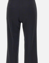 Pantaloni in crêpe con placca logo PA07851E2 110 ELISABETTA FRANCHI