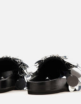 "Sequin-embellished slides" 22AHH0094EMB009 P040 RABANNE