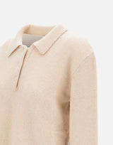 "Knitted polo cropped shirt" F5LAWOKP249 013 LANEUS