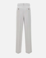 Pantaloni "Dbl Pleat" in crepe giapponese Admiral O1109201 B6M THEORY