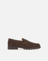 Mocassino penny in suede MGDC18610DTRBSEY T50 SANTONI