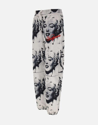 Jogger stampa Mariliyn VAQ10P010 WHITE VAQUERA