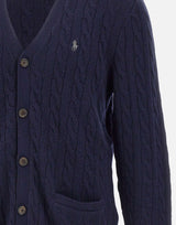 Cardigan a trecce in lana e cashmere 710949808 001 POLO RALPH LAUREN