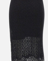 Gonna in maglia 4G075A N0990 BLUMARINE