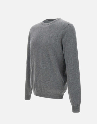 Maglia  "Solid" in cotone e lana K44101 47 SUN68