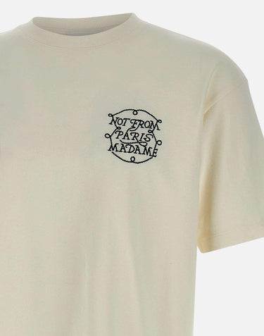 "Le T-shirt slogan tresses" TS259 CO134OFFWHITE DROLE DE MONSIEUR