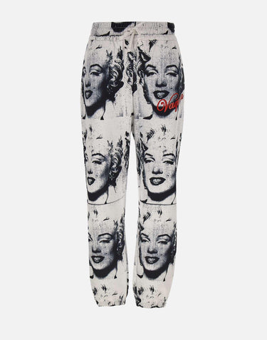Jogger stampa Mariliyn VAQ10P010 WHITE VAQUERA
