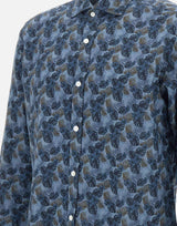 Camicia uomo in cotone e lino LFU02P0147117U 0001 BARBA
