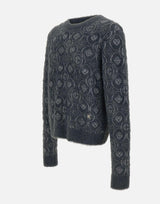 "Fluffy Monogram Jumper" MAW25KW1095 01 CASABLANCA