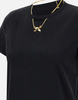T-shirt in cotone con collana MA02951E2 110 ELISABETTA FRANCHI