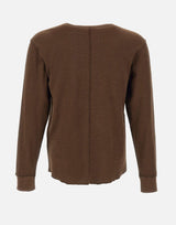 T-shirt in cotone biologico 20482 BROWN SUNFLOWER