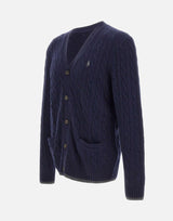 Cardigan a trecce in lana e cashmere 710949808 001 POLO RALPH LAUREN