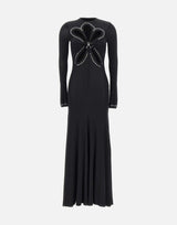 "Long dress in plain jersey" 25AJRO135VI0191 P001 RABANNE