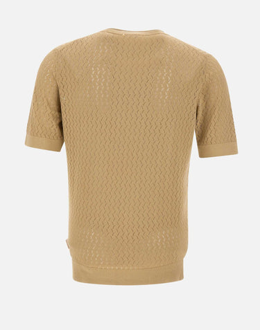 T-shirt "Waves" in cotone WAVESUNICA CAMMELLO BOB