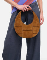 "Moon bag" H25P4022GP TAN STAUD