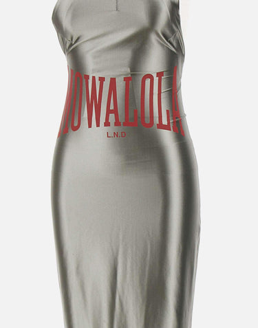 Abito in tessuto tecnico metallizzato MOSS24DR01898 316 MOWALOLA