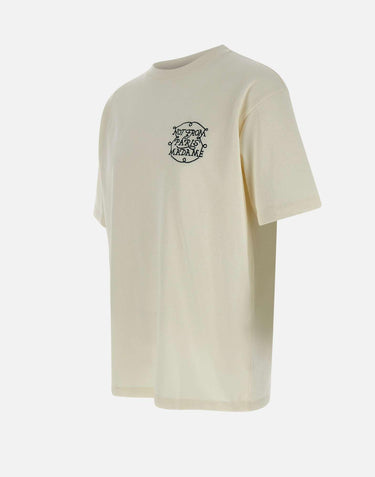 "Le T-shirt slogan tresses" TS259 CO134OFFWHITE DROLE DE MONSIEUR