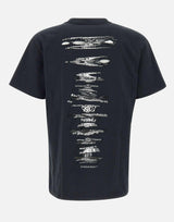 T-shirt "SS Tee Beauty" in cotone P117HBBW225 BLACK PURPLE BRAND