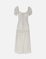 Abito in cotone<BR/> 8101 BIANCO LES FILLES D'EVA