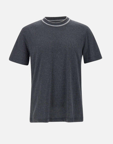 T-shirt in cotone  e cashmere R55047J0 A3035A73 PESERICO