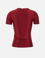 "Short sleeve draped top in jersey" 25PJTO788VI0267 P644 RABANNE