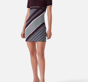 "Diagonal sporty dress" WAW25KW1087 01 CASABLANCA