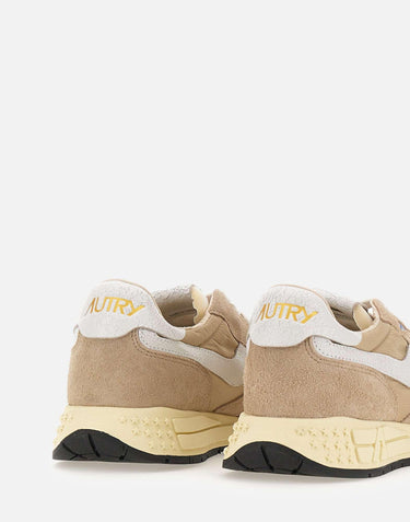 Sneakers "Reelwind Low" in nylon e suede con inserti in pelle craquelé WWLM NC08 AUTRY