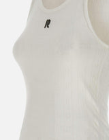 Top in jersey pointelle di cotone 25PJTE168CO0557 P100 RABANNE