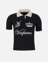 Polo VAQ10N001 BLKWHT VAQUERA