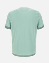 "Pale Green Lyocell-Cotton T-Shirt" M1R747Y P0265833 PAUL SMITH
