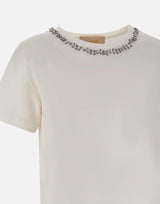T-shirt con decorazione di cristalli RIJDK001 1041 KAOS