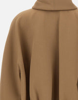 "Oversized Roll Neck Bomber Jacket" 1425WJK006837A DKCAMEL VICTORIA BECKHAM