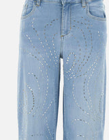 Jeans flare con borchie UA5158DS800 78850 LIU-JO