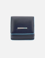 Portamonete a tacco quadrato in pelle PU2634B2 BLU2 PIQUADRO