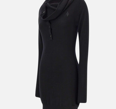 Mini abito in lana e cashmere 251WCA00442 KWS008AA100 THE ATTICO