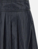 "Pleated zipper skirt" LW251SK05BK 0015 LOW CLASSIC