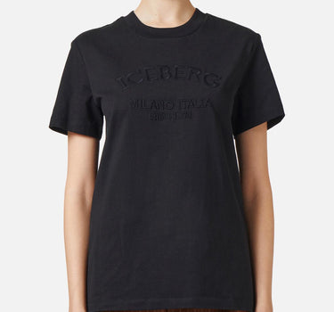 T-shirt in cotone F0216327 9000 ICEBERG